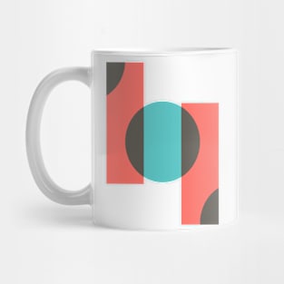 80s vibe aqua & coral Mug